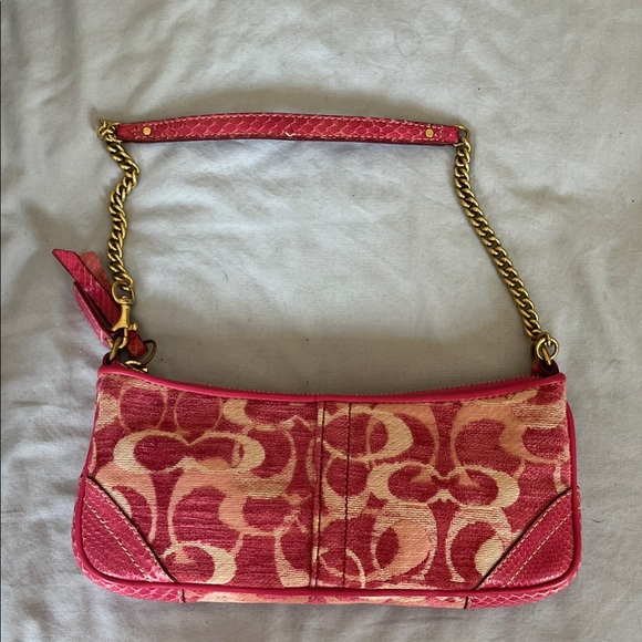Coach Pink and Gold Mini Bag - Picture 1 of 16